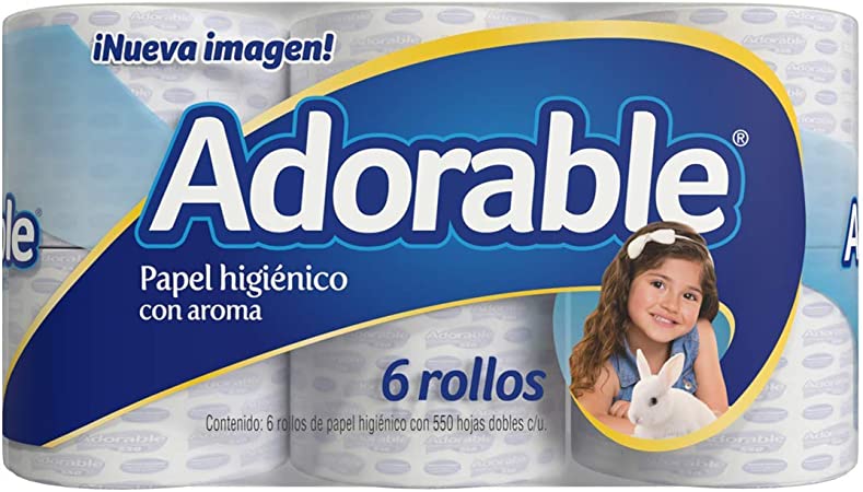 PAPEL DE BAÑO CON 6 ROLLOS