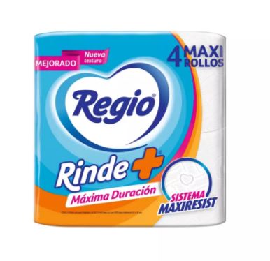 PAPEL DE BAÑO CON 4 ROLLOS
